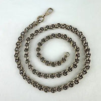 Victorian 10k Rose Gold Chunky Link Chain Necklace 20”
