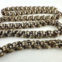 Victorian 10k Rose Gold Chunky Link Chain Necklace 20”