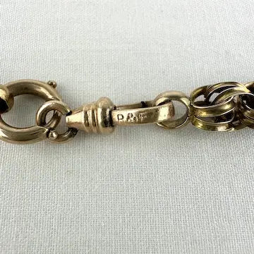 Victorian 10k Rose Gold Chunky Link Chain Necklace 20”