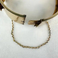 Victorian 14k Gold & Diamond Hinged Bracelet