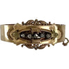 Victorian 14k Gold & Diamond Hinged Bracelet
