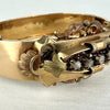 Victorian 14k Gold & Diamond Hinged Bracelet