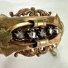 Victorian 14k Gold & Diamond Hinged Bracelet