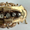 Victorian 14k Gold & Diamond Hinged Bracelet