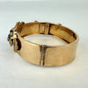 Victorian 14k Gold & Diamond Hinged Bracelet