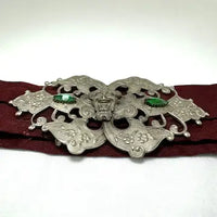 Victorian Belt with Devil & Vauxhall Glass Buckle