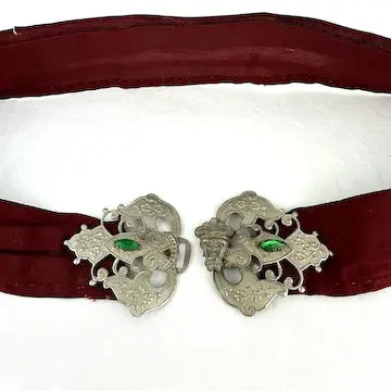 Victorian Belt with Devil & Vauxhall Glass Buckle