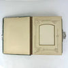 Victorian Blue Velvet Photo Album - Empty