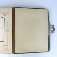 Victorian Blue Velvet Photo Album - Empty