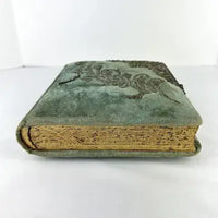 Victorian Blue Velvet Photo Album - Empty