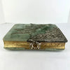 Victorian Blue Velvet Photo Album - Empty