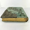 Victorian Blue Velvet Photo Album - Empty