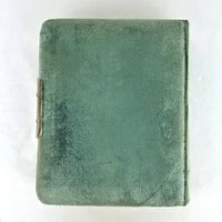 Victorian Blue Velvet Photo Album - Empty