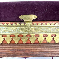 Victorian Bovine Horn Sewing Box Foot Stool