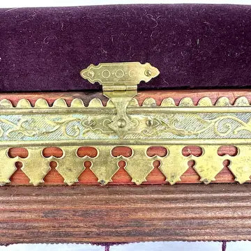 Victorian Bovine Horn Sewing Box Foot Stool
