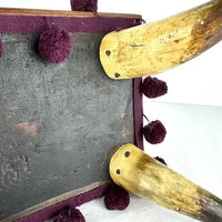 Victorian Bovine Horn Sewing Box Foot Stool