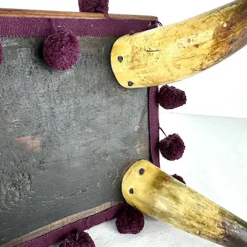 Victorian Bovine Horn Sewing Box Foot Stool