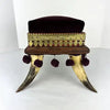 Victorian Bovine Horn Sewing Box Foot Stool