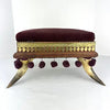 Victorian Bovine Horn Sewing Box Foot Stool