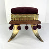 Victorian Bovine Horn Sewing Box Foot Stool