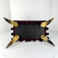 Victorian Bovine Horn Sewing Box Foot Stool