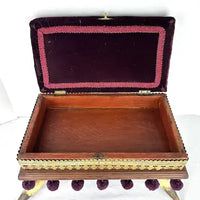 Victorian Bovine Horn Sewing Box Foot Stool