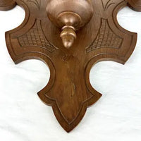 Victorian Carved Oak Wall Mount Humidor