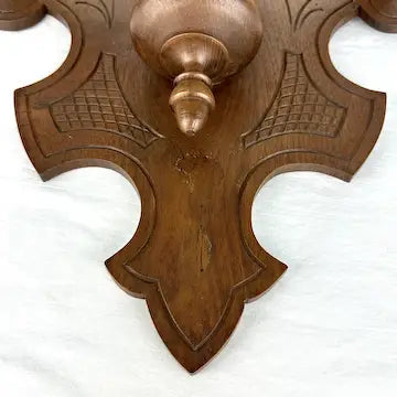 Victorian Carved Oak Wall Mount Humidor