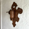 Victorian Carved Oak Wall Mount Humidor