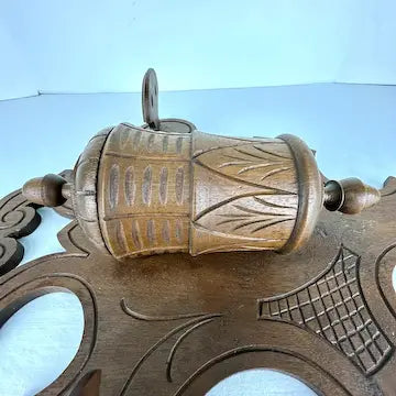 Victorian Carved Oak Wall Mount Humidor
