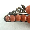 Victorian Coral and Seed Pearl Brooch