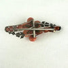 Victorian Coral and Seed Pearl Brooch