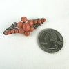 Victorian Coral and Seed Pearl Brooch