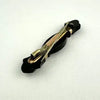 Victorian French Jet Mourning Bar Brooch with Seed Pearls