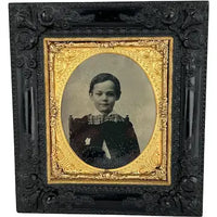 Rare Victorian Gutta Percha Picture Frame
