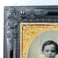 Rare Victorian Gutta Percha Picture Frame