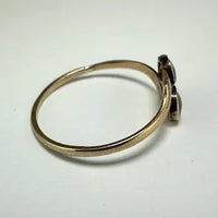 Victorian Modified 10k Gold Garnet Ring