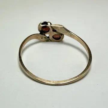Victorian Modified 10k Gold Garnet Ring