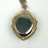 Victorian Revival Cameo Locket Necklace on a Book Chain