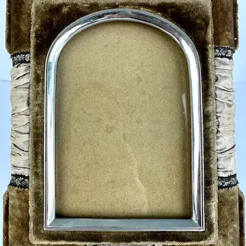 Victorian Velvet and Silk Picture Frame