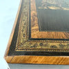 Victorian Wood Marquetry Sewing Vanity Box with 2 Fragrance Bottles