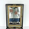 Victorian Wood Marquetry Sewing Vanity Box with 2 Fragrance Bottles