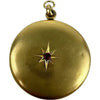 Vintage 10k Gold Locket with Incised Star