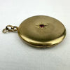 Vintage 10k Gold Locket with Incised Star