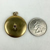 Vintage 10k Gold Locket with Incised Star