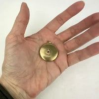 Vintage 10k Gold Locket with Incised Star