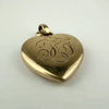 Vintage 10k Gold Monogrammed Heart Locket