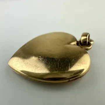 Vintage 10k Gold Monogrammed Heart Locket