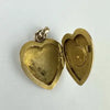 Vintage 10k Gold Monogrammed Heart Locket