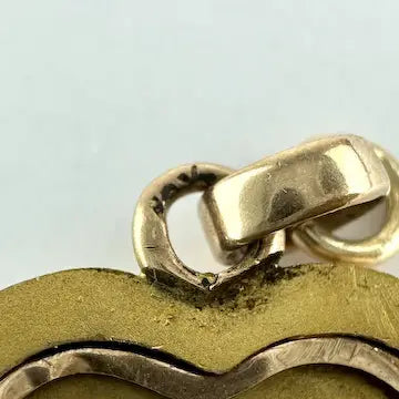 Vintage 10k Gold Monogrammed Heart Locket